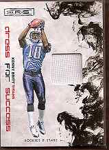 2009 Donruss Rookies Stars Dress for Success Jersey Prime #7 Kenny Britt /50