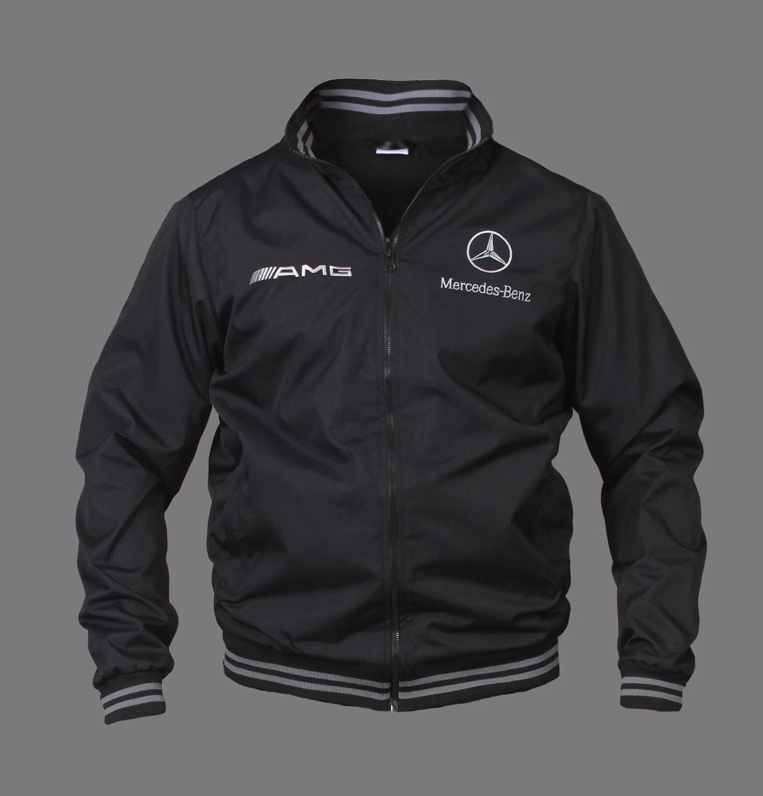 New Mens Mercedes AMG Bomber Jacket with high quality embroidered logos