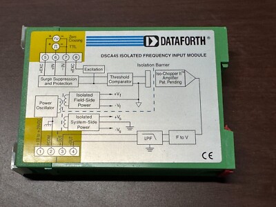 Dataforth DSCA45-04C Isolated Frequency Input Module Analog Signal Conditioner