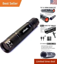 Compact Mini UV Flashlight with Upgraded 365nm Power and Low Light Contamination