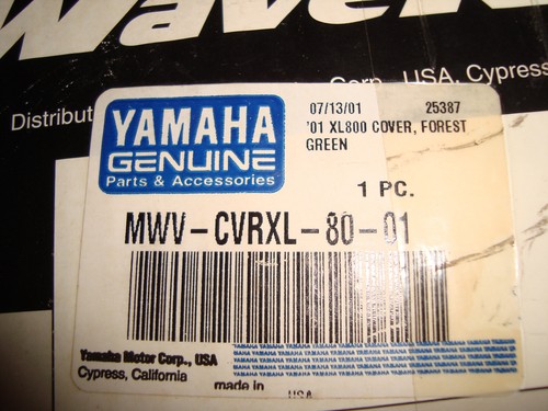 NEW Yamaha MWV-CVRXL-80-01 01' XL 800 Forest Green Custom Fit Waverunner Cover - Picture 3 of 5