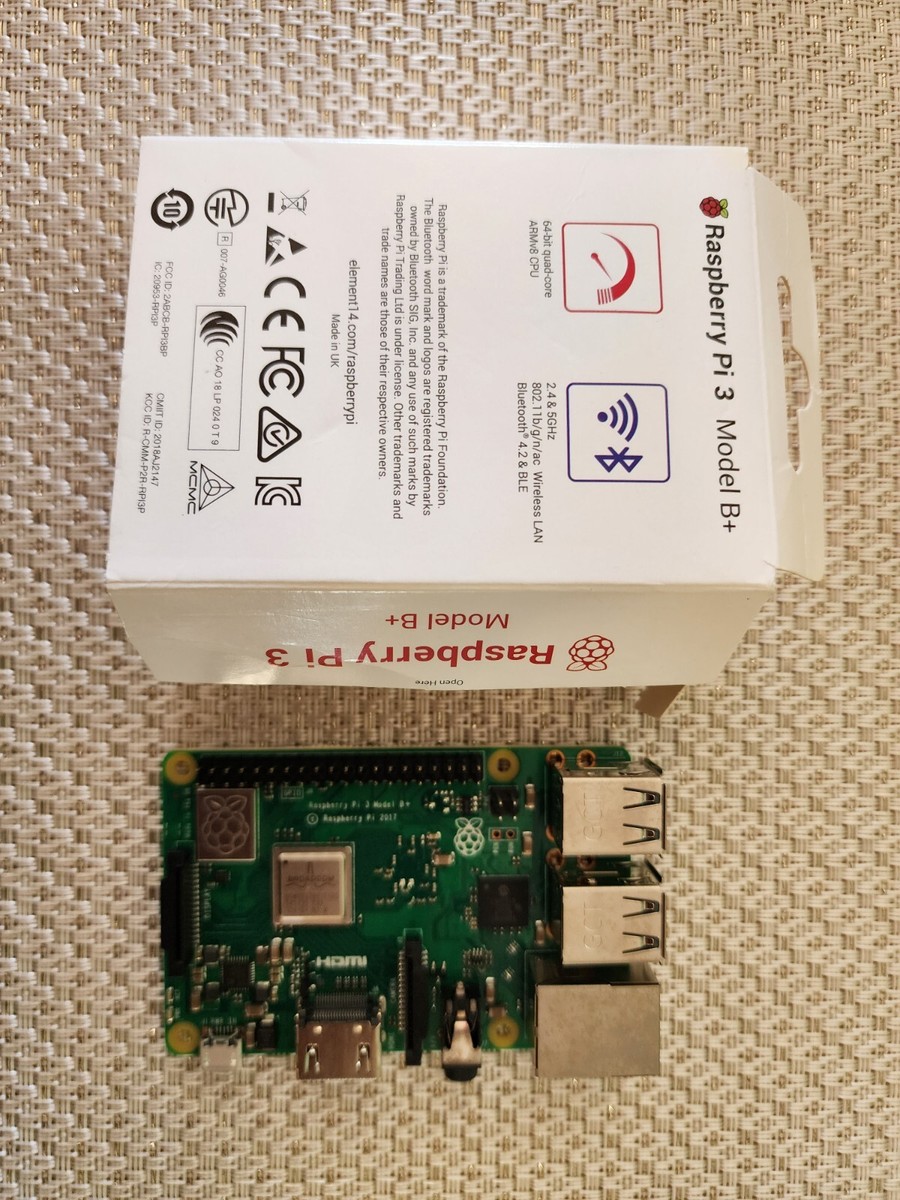 NEW - never used, open box. Raspberry Pi 3 Model B+, 1.4Ghz