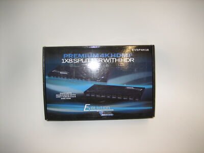 Vanco Evolution EVSP4K18 Premium 1X8 4K HDMI Splitter w/HDR - *NEW IN BOX*