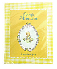 Baby Record Book Vintage 1977 Birth to 7 Years Mary McLain Inscribed Hara Sperry