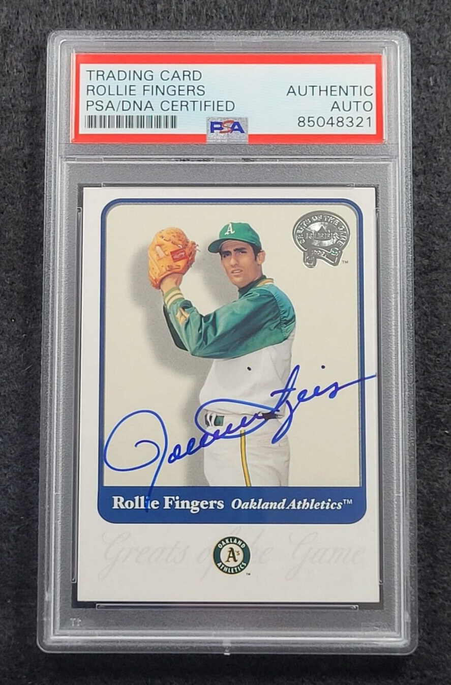 Rollie Fingers Autographed Signed Baseball CardHall Of FameOakland