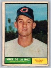 1961  Topps #191 Mike de la Hoz GUARDIANS (B)