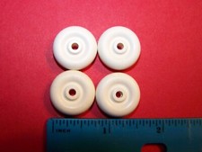 3/4" White REAL RUBBER tire Arcade Hubley Kenton iron toy antique NOT SILICONE