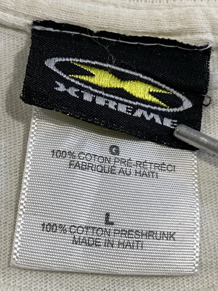 Мужская белая футболка Xtreme Racing Gear размер L 2FAST4U для автомобильных гонок  - Изображение 3 из 4