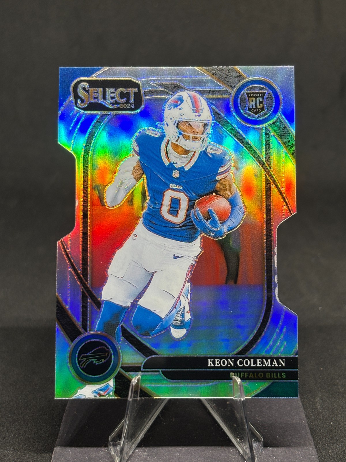 Keon Coleman 2024 Select Club Level Silver Prizm Die-Cut #280 Bills Rookie