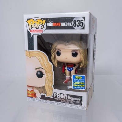 Funko POP! Big Bang Theory Vinyl Figure - PENNY AS WONDER WOMAN #835 *Excl* *NM*