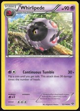 Whirlipede 52/146 Uncommon XY Pokemon Heavily Played