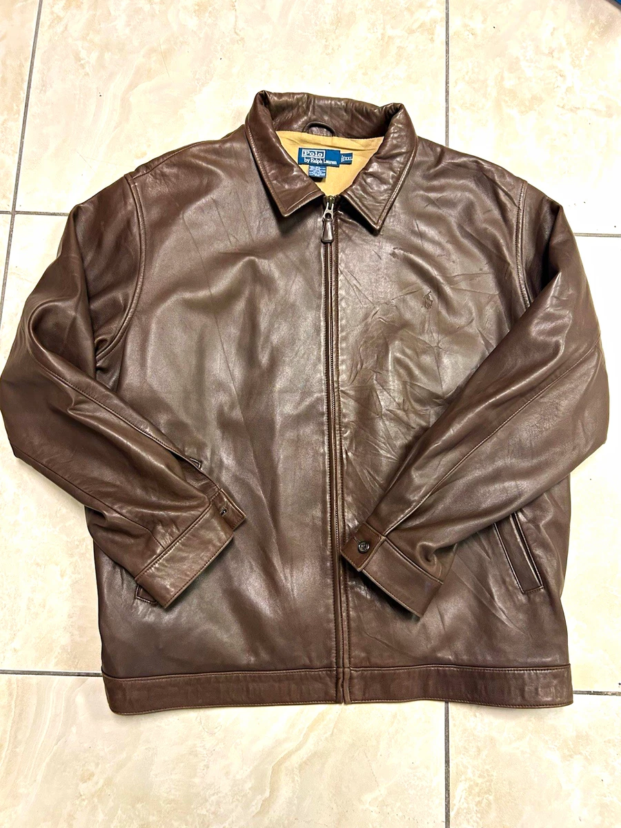 Polo Ralph Lauren Zip Leather Outer Shell Coats, Jackets & Vests