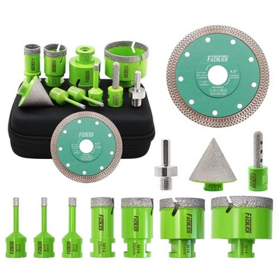 FACHLICH 6-68mm Diamant Fliesenbohrer Set Bohrkronen Diascheibe