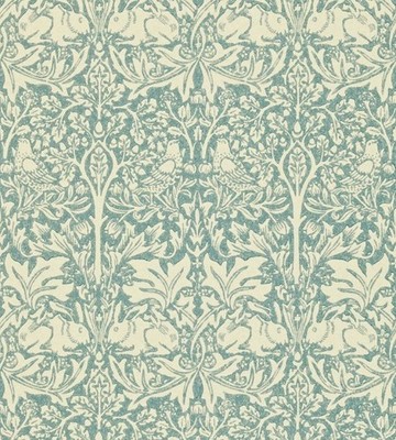 Morris & Co Brer Rabbit Wallpaper -slate and vellum , full roll, unopened