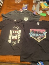 Three Youth Medium Baseball Shirts