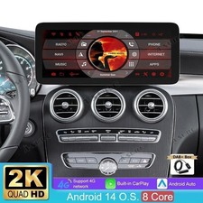 12" DAB+ 8-Core Android 15 Autoradio FM Navi F&uuml;r Mercedes Benz W205 X253 NTG 5.0