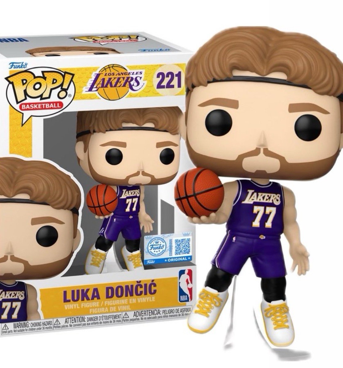 スポーツ Funko NBA Luka Doncic Away Jersey LA Lakers Luca Doncic Away Jersey Funko Pop! #221 PREORDER W