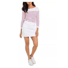 Vineyard Vines Delaney Denim Skirt White Cap Mini 2R001380 Size 26 NWT