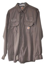 Carhartt, Cat 2, Medium Flame Resistant, FR L/S, APTV 8.9 Shirt Gray