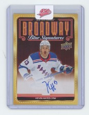 2025-26 UD New York Rangers Centennial Broadway Blue Signatures Kevin Hayes