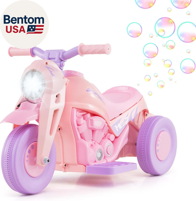 #ad #ad Kids Motorcycle 6V Electric Ride on Car with Automatic Bubble Function Foot Pe $102.43