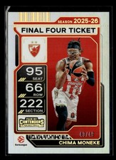 Chima Moneke 2025-26 Panini Contenders EuroLeague Final Four Ticket 43/49 [wyf34