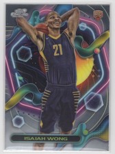 #195 Isaiah Wong 2023-24 Topps Chrome Cosmic Base RC Indiana Pacers