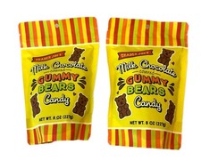 2 Packs Trader Joe's Milk Chocolate Covered Gummy Bears 8 Oz Each