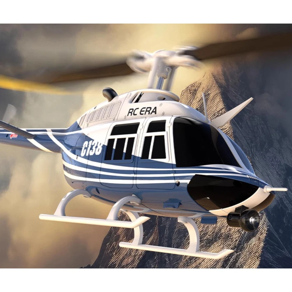 1/33 C138 RC Simulation Helicopter Model Bell206 6CH  Stunt Airplane 6 Axis Gyro - Image 3 of 4