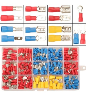 280 STCK. Verschiedene Elektrische Drahtklemmen Crimpverbinder Spaten Isoliert Kit