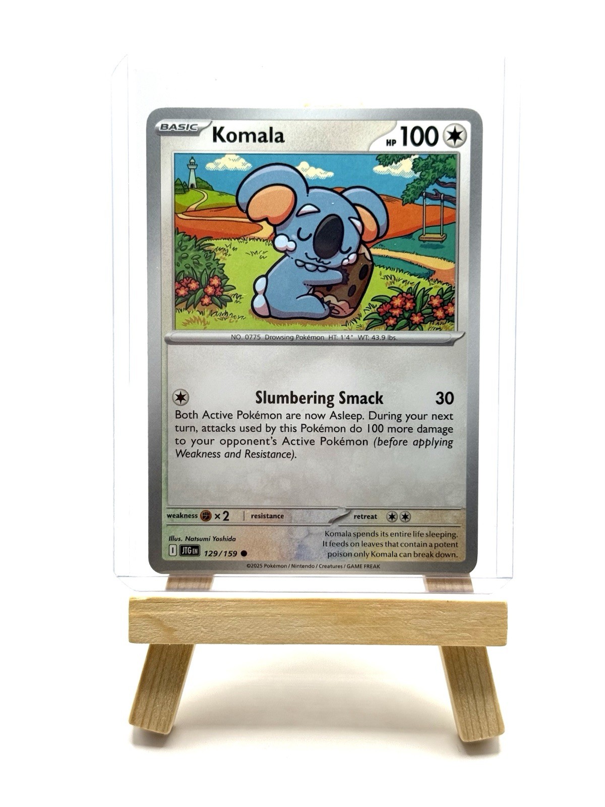 Pokémon TCG: Komala 129/159, Journey Together Regular Common NM/M