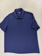 Untuckit Performance Short Sleeve Polo Shirt Men's XL Blue