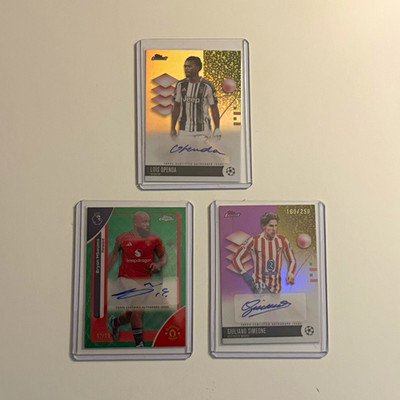 2026 Topps Finest UEFA & Topps Chrome Premier Auto Lot (3)