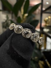 0.70 Natural Round Brilliant Cut Diamonds Set In 18ct Yellow Gold