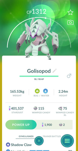 Golisopod Pokémon Go