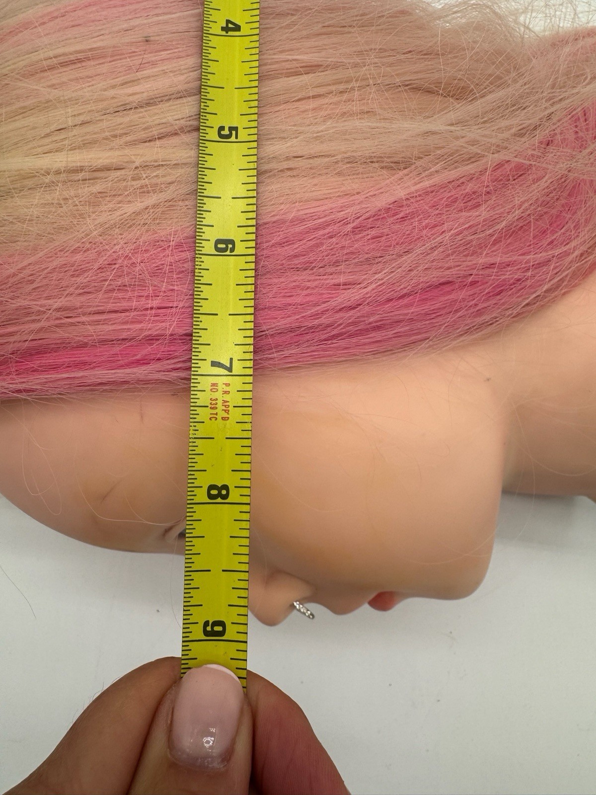 Cosmetology Training Styling Female Mannequin Head 18" Blonde Hair Clamp Stand