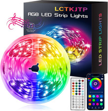LED Strip Lights,Rgb Music Sync Color Changing Bluetooth Led Lights with Smart A
