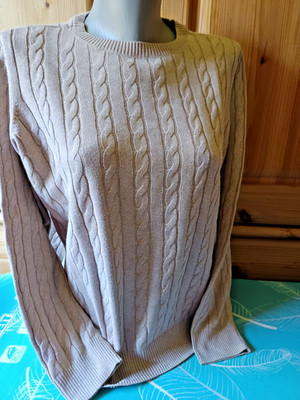 Essentials by Tchibo Cable Knit Jumper Beige 44/46