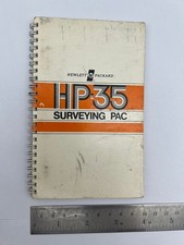 Vintage Hewlett Packard HP-35 Surveying Pac Rare Calculator Manual HP 35 Survey