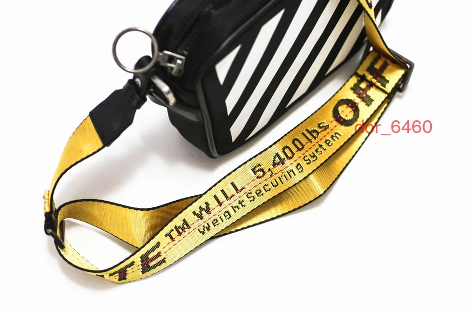 Off White Stripes Crossbody Black Bag - Image 4 of 4
