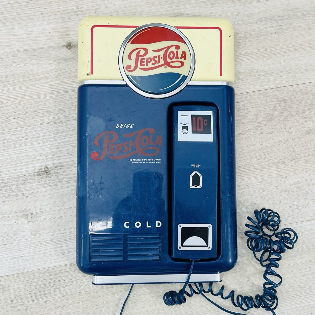1995 PEPSI-COLA Telephone Vending Machine Phone Wall Mount or