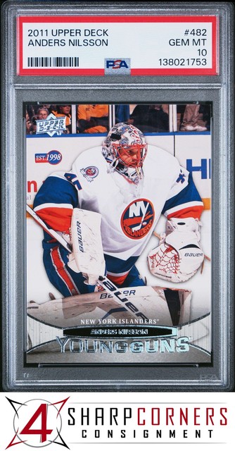 2011 Upper Deck #482 Anders Nilsson RC Young Guns Pop 6 PSA 10