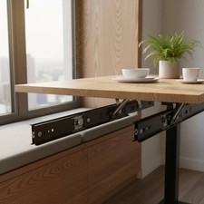 Hidden Desk Slide Tabletop Extension Heavy Duty Drawer Rail Effortless Sliding