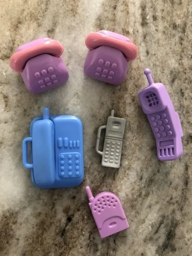 Lot of Vintage Mattel Kelly Krissy Doll 2 pc Toy Desk Phone, Baby Monitor & More