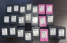 25 EMPTY HP INK CARTRIDGES HP61 22 HP60 3