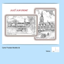 CP M 44138-319 POSTCARD 2 DRAWINGS 44 SUCKS ON ERDRE