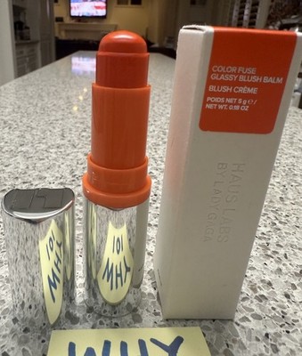 HAUS Lady Gaga Color Fuse Glassy Blush Balm GLASSY TANGELO .18oz/5g FULL SZ $34