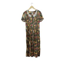 Vintage Westport Ltd 6 Dress Midi Maxi Full Button Up Modest Cottage Womens