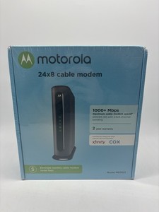 Nouveau Motorola 24x8 Modèle de modem de câble MB7621 DOCSIS 3.0 - AC Adaptateur et LAN câble