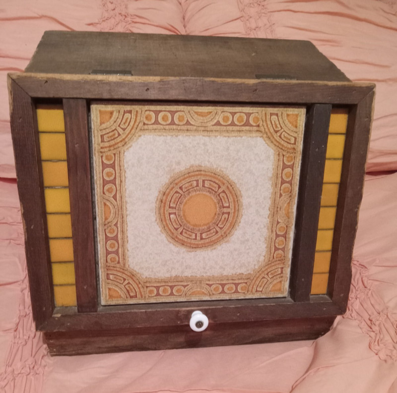 Antique Wood Bread Box
